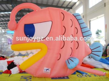 Selling oxford cloth small advertising inflatable lantern fish