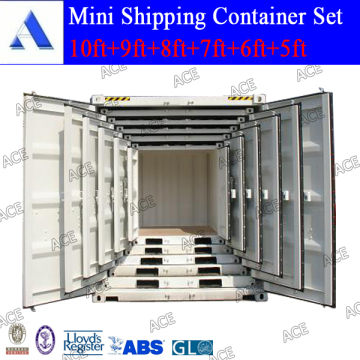 5ft 6ft 7ft 8ft 9ft 10ft container set