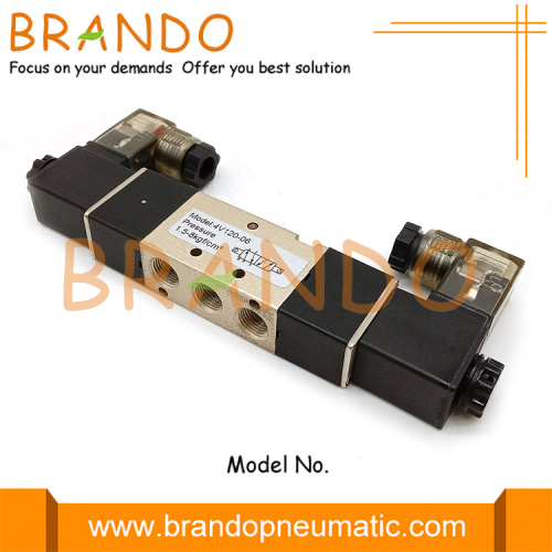 5/2 Way 1/8 &#39;&#39; 4V120-06 Pneumatic Control Elektromagnesu