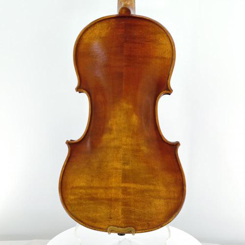 Flame Maple 4/4 Advanced Violin Handmade Oil Verniz