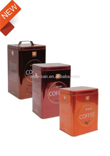 Coffee packaging tin boxes coffee tin can