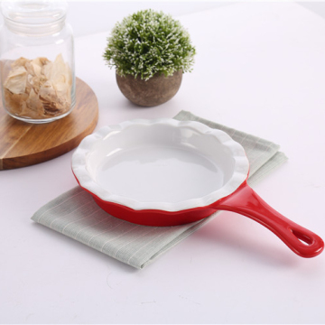 Hot Selling Red Kitchen Cookware and Ceramic Bakeware Set for Cakes