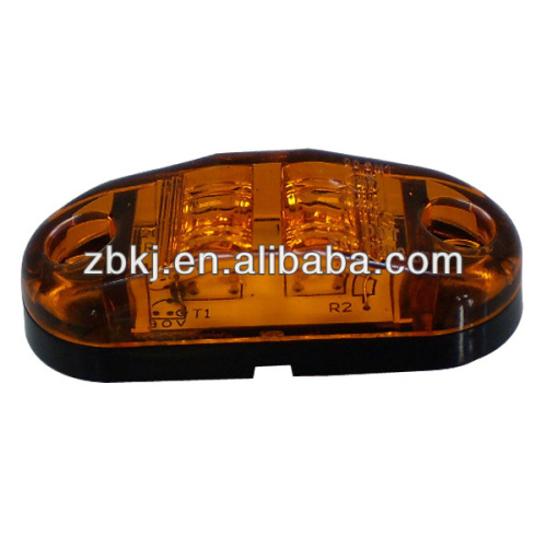 HOT SALE AMBER 2.5" OVAL LED SIDE MARKER LIGHTS, ENVIRONMENTAL GREEN PRODUCTS (20-3130)