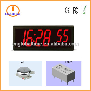 Accurate 4'' 6-digit Red LED Digital Clock with NTP synchronization