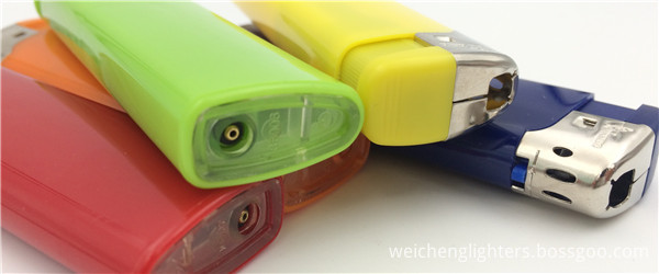 8.1cm Refillabig Opaque Triangle ISO Electronic Lighter