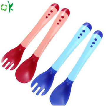 Food Grade Silicone Baby Soft Spoon for Infant