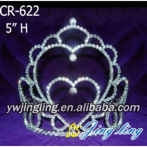 Heart Princess Rhinestone Crowns For Wedding Gift