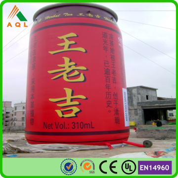 Big advertising inflatable can, inflatable beverage can