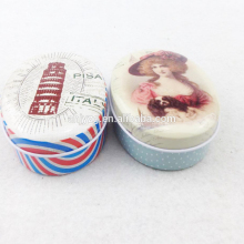 oval shape small mint box for promotion gift