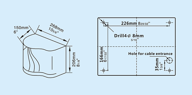 Hand-Touch-Heißlufttrockner mit geringem Stromverbrauch Low power hand touch hot air dryer