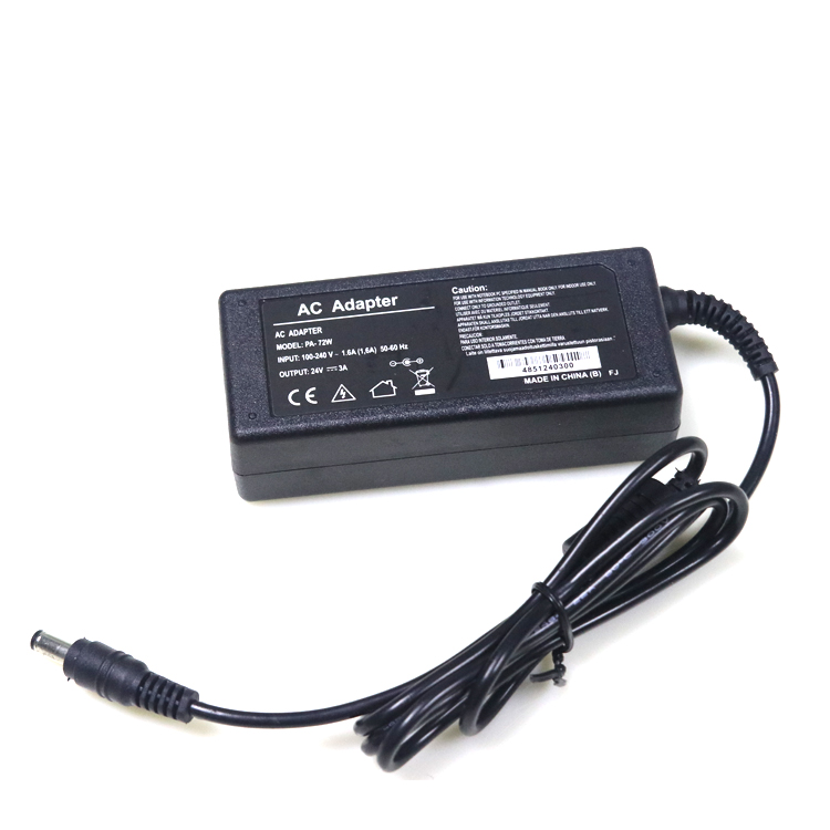 72W voeding AC DC-adapter voor LCD / LED