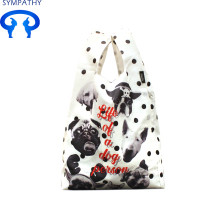 Shopping bag double pocket folding handbag