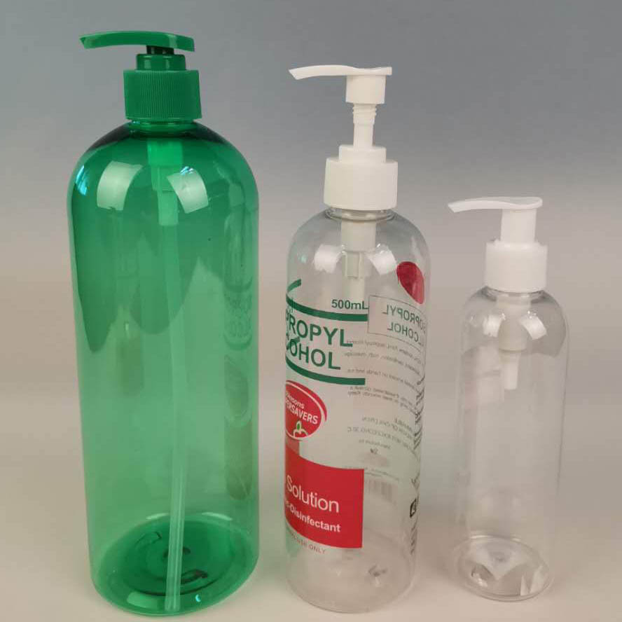 plastic round 8 oz 16 oz 32 oz Boston airless pump for hand wash soap pet bottle