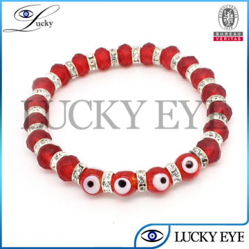 red evil eye glass crystal bracelets