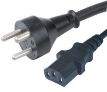3 pin power cord,demark extension leads, 3 round pin power cord