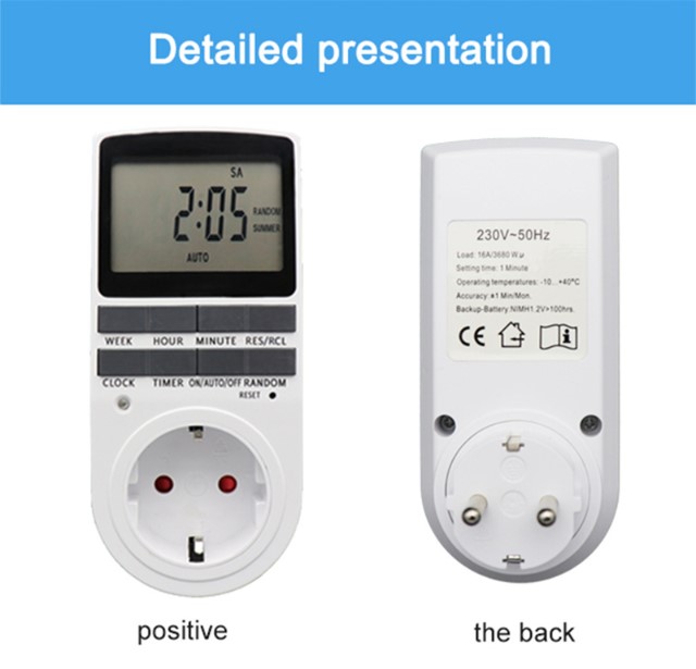 Front And Back Display Of Electronic Timer