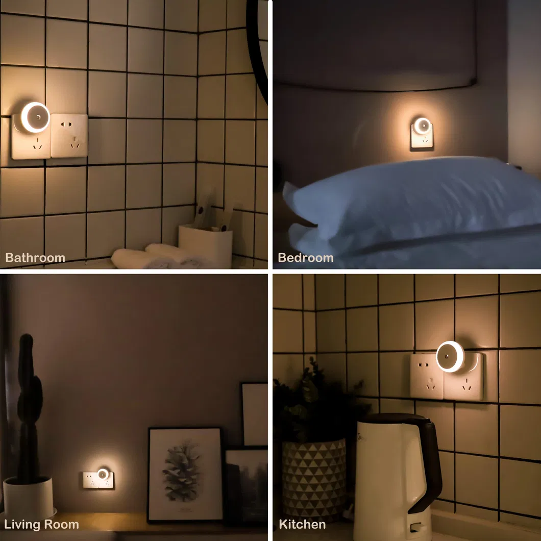 Smart White Induction Night Light with Touch Control Features
