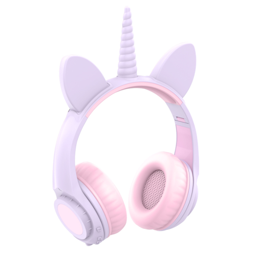 Newest Lighting cat ear Unicorn mixed headphone