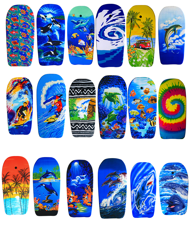High quality Promotional Bodyboard Material adult cheap boogie board bodyboards colorful swimming board