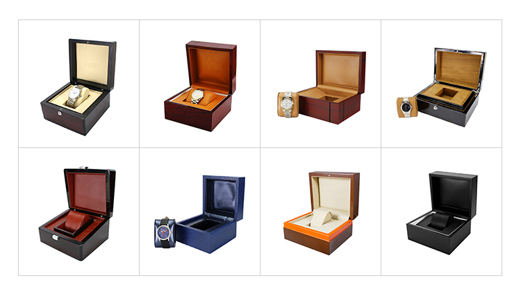 Luxury OEM Custom High Glossy Single Wooden Men Watch Boxes Packaging For Gift