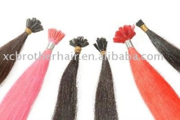 Fancy color Pre-bonded remy hair extension