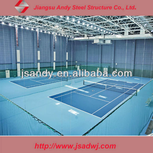 Tennis hall gable steel structure frame
