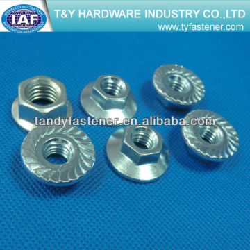 Hex Flange Nuts Metric Fine thread