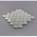 Vidrio blanco Mosaic Hotel Backsplash Fash Sheet Wall Azulejos