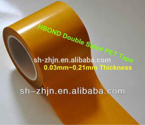 best price double sided clear PET tape with release liner in China