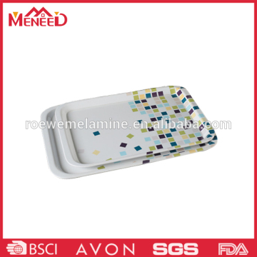 Sale price economic melamine plastic BBQ servicing tray