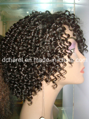 Kanekalon Synthetic Fiber Machine Made Wigs for African Women