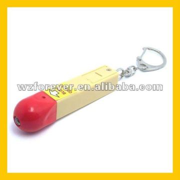 Match LED Torch Novelty Keychain Flashlight