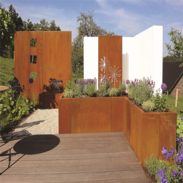 Modern Design Corten Steel Planter Flower Pot