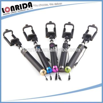 Wholesale Colorful Fun Use Cable Colorful Selfie Stick For Motorola Moto G