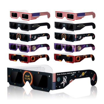 Custom Logo Solar Eclipse Glasses Wholesale: 2023 & 2024 Cardboard Eclipse Glasses