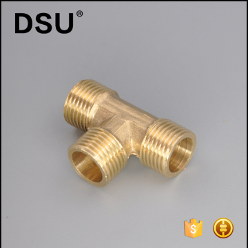 Forged brass male tee fitting brass equal tee male