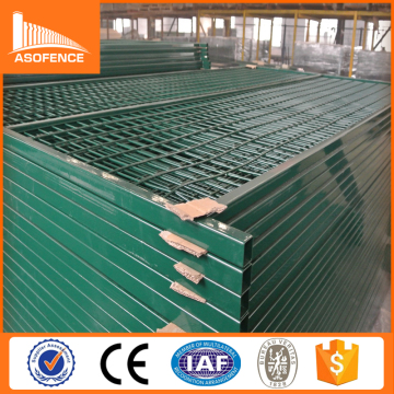 temporary steel construction fence/6ft height square tube powder coated fence panel in alibaba website