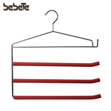 4-Tiers Black Wire Foam Pants Hangers