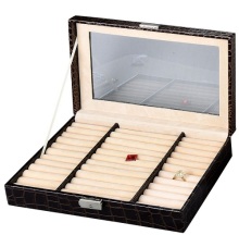 fashion croco leather display ring box
