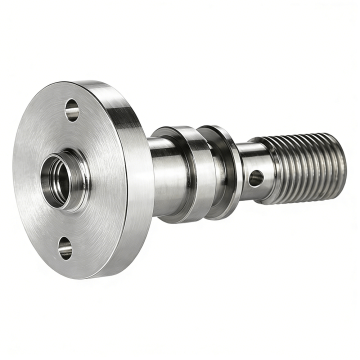 Machined high precision Flanged Valve Shaft