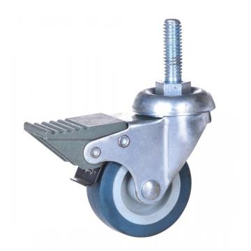 2 inch thread stem caster with  brake