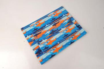 Brilliant color plastic zip envelopes