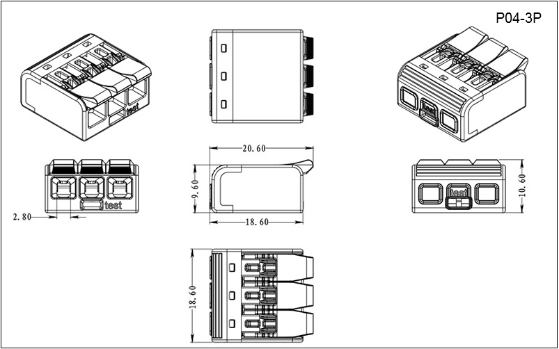 lever nut wire connector