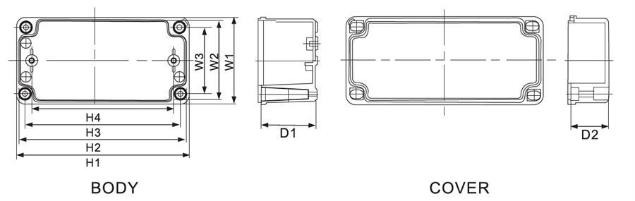 SAIP/SAIPWELL Plastic Box 150*250*100mm Waterproof ip68 plastic enclosure