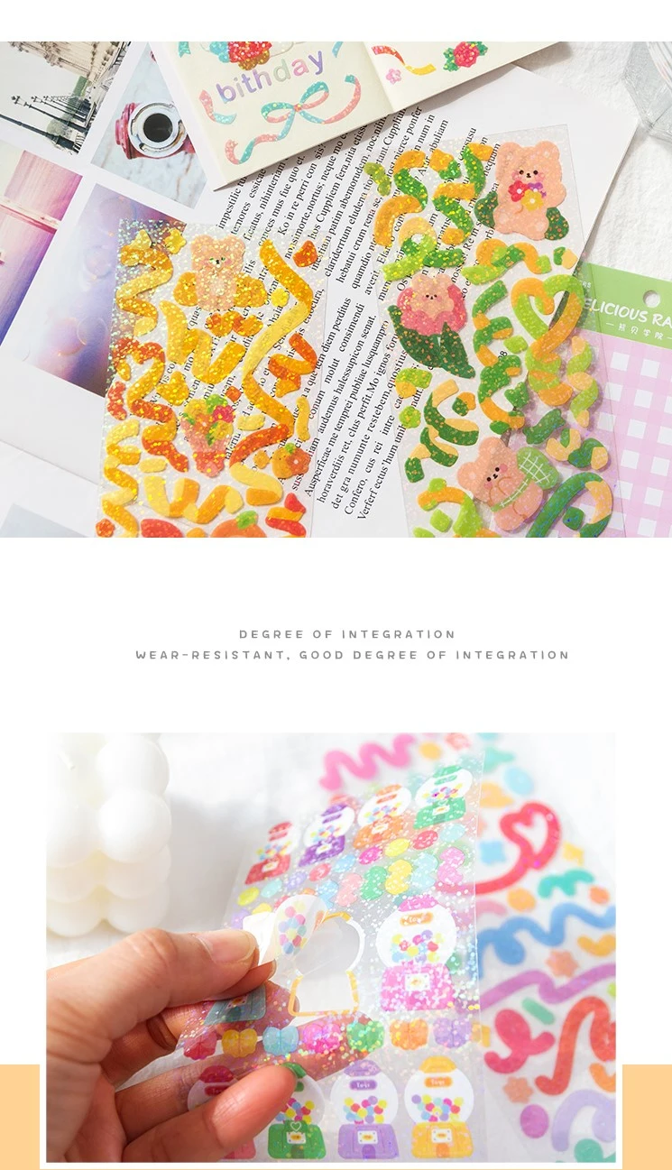Shiny DIY Decorating Colorful Stickers