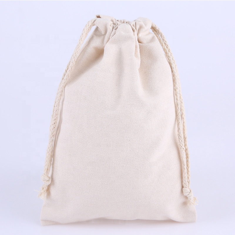 Custom Print Linen Reusable Muslin Bag Gift Candy Favor Bag Jewelry Pouches Small Drawstring Bag For Wedding Tea Rice3