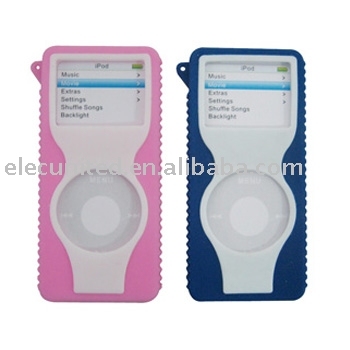 Dual Color Silicone Case for iPod Nano