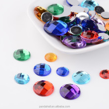 Search Engine Title: Pandahall's Half Round Dome Faceted Imitate Taiwan Acrylic Flat Back Cabochons