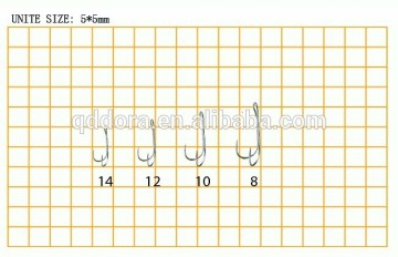 High carbon steel fishing double hooks