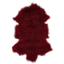 Curly Tibetan Lamb Fur Rug Natural Mongolian Fur Hide Rug